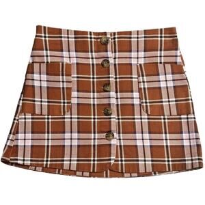 Copper Key Girls Plaid Skirt Size Small EUC